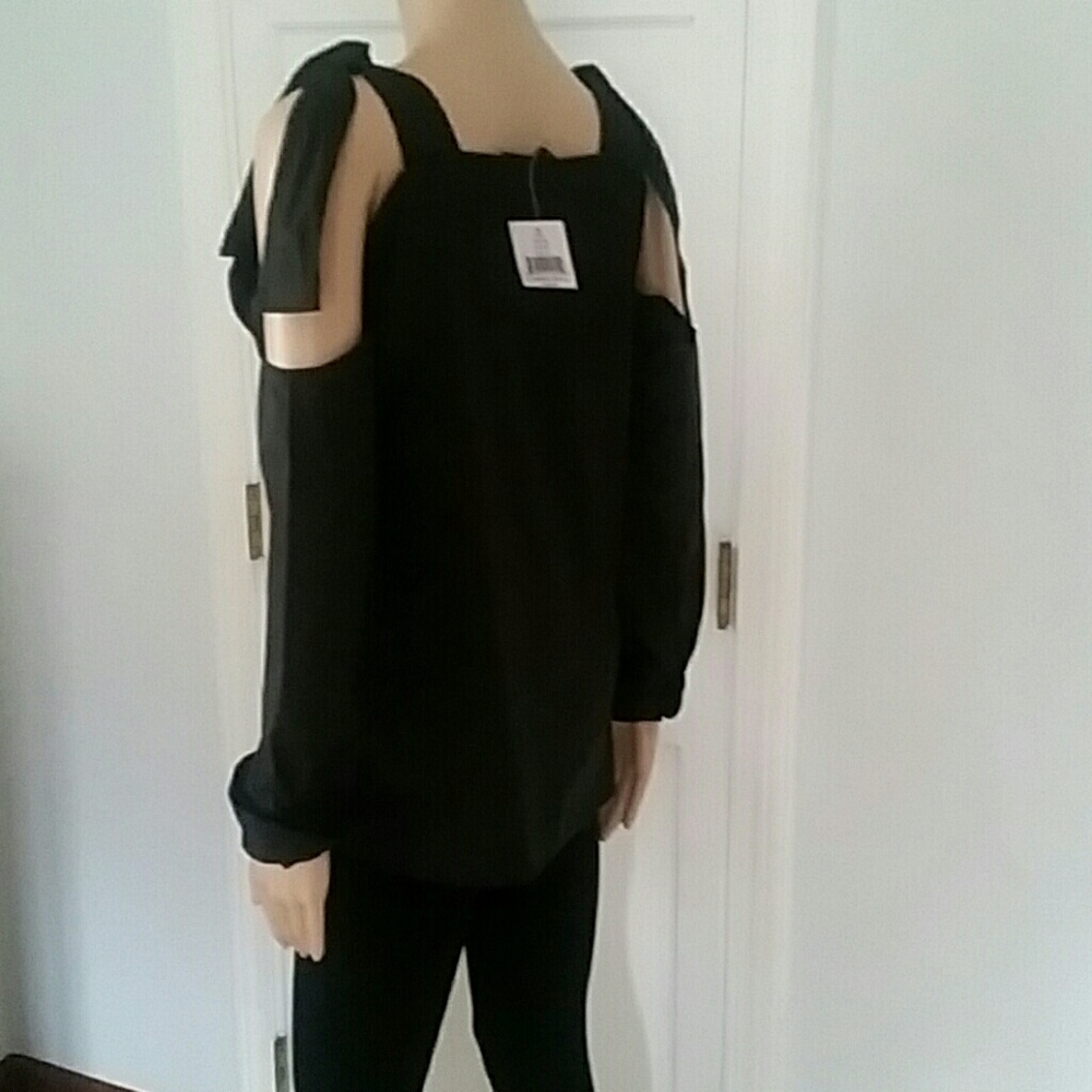 Walter Baker Deconstructed Cold Shoulder Shirt